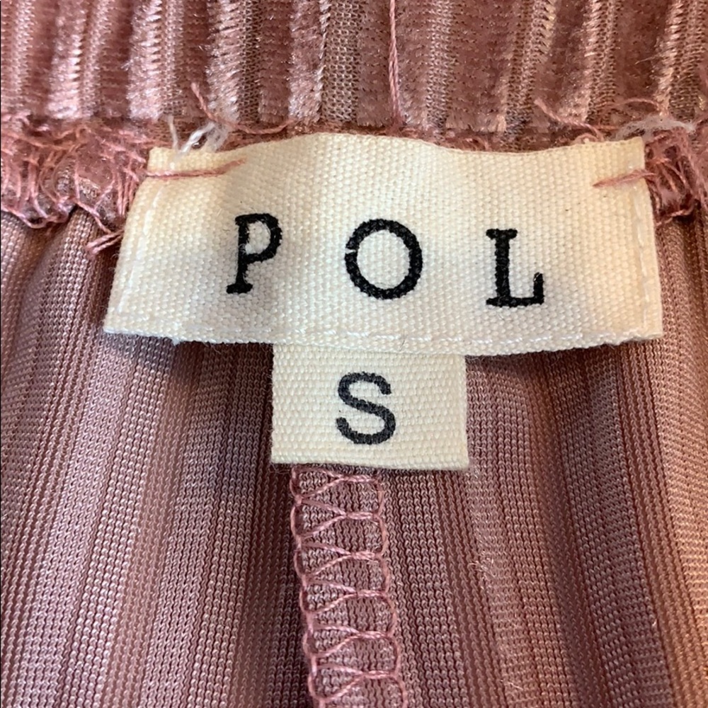 POL Velvet Burnout Vertical Stripe Shorts - Picture 9 of 9